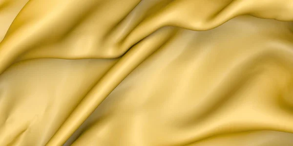 Χρυσό Μετάξι Κομψό Φόντο Υφή Υφάσματος Καθιστούν Απεικόνιση — Φωτογραφία Αρχείου