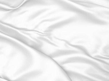 Beyaz kumaş dokusu arka planı. Lüks kumaş arka plan. 3d resimleme