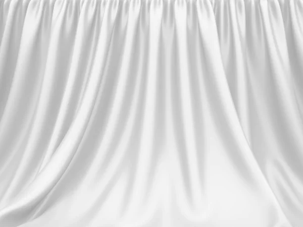 Beyaz Kumaş Dokusu Arka Planı Lüks Kumaş Arka Plan Resimleme — Stok fotoğraf