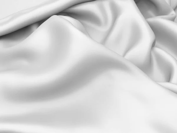 White Fabric Texture Background Luxury Cloth Background Render Illustration — Stock Photo, Image