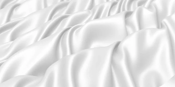 White Fabric Texture Background Luxury Cloth Background Render Illustration — Stock Photo, Image