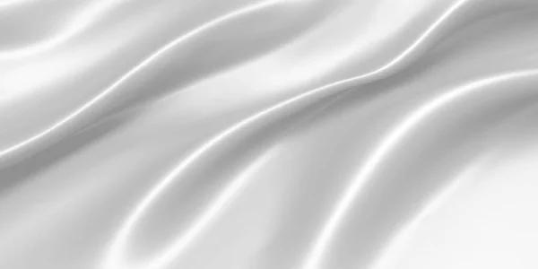 Białe Tło Tekstury Tkaniny Luksusowe Tło Tkaniny Ilustracja Renderowania — Zdjęcie stockowe