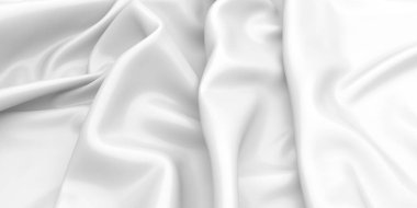 Soyut beyaz kumaş dokusu arkaplanı. 3d resimleme