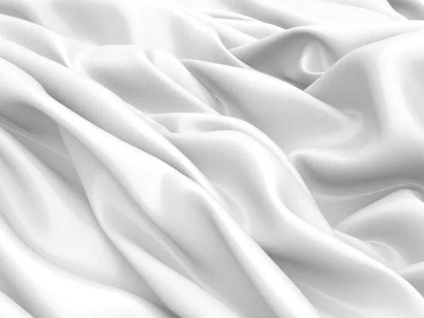 Abstract White Fabric Texture Background Render Illustration — Stock Photo, Image