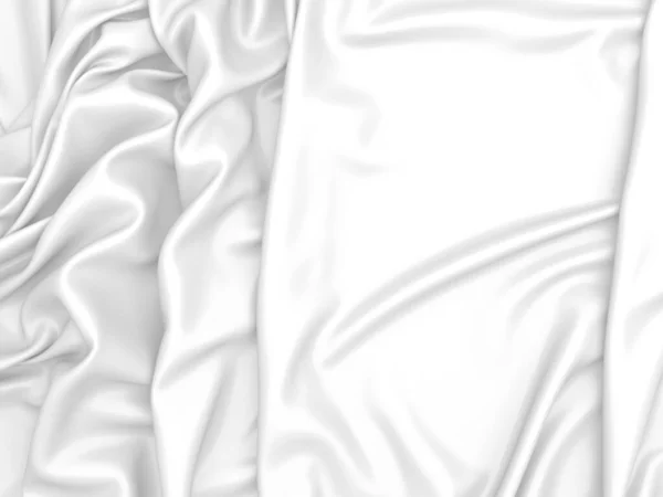 Streszczenie Białej Tkaniny Tekstury Tła Ilustracja Renderowania — Zdjęcie stockowe