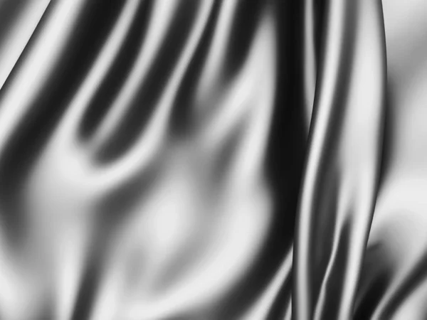Fondo Abstracto Tela Lujo Seda Negra Elegante Lisa Textura Satinada — Foto de Stock