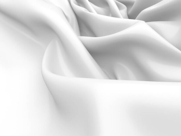 Абстрактный белый фактурный фон. Трехмерная иллюстрация