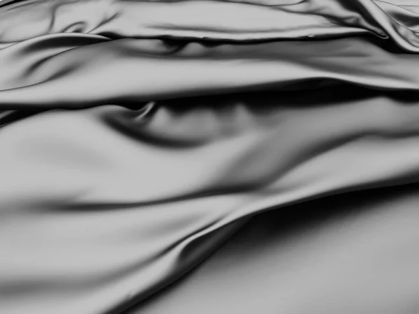 Abstraktní Pozadí Luxusní Látky Hladká Elegantní Černá Hedvábí Nebo Saténová — Stock fotografie