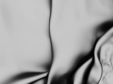 Soyut arka plan lüks kumaş. Pürüzsüz siyah ipek ya da saten kumaş. 3d resimleme