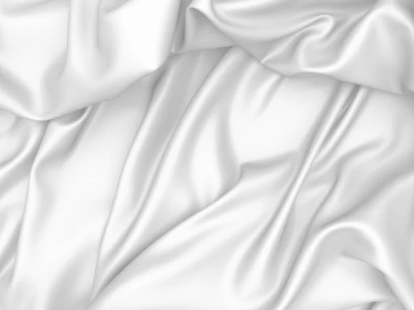 Abstract White Fabric Texture Background Render Illustration — Stock Photo, Image