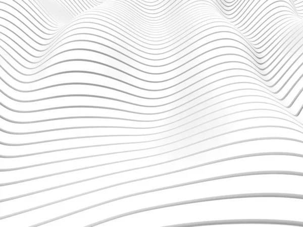 White Abstract Liquid Wavy Background Render Illustration — Stock Photo, Image