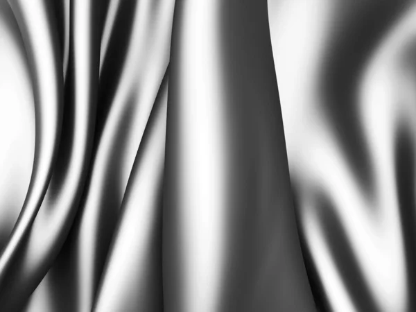 Pano Fundo Abstrato Luxo Liso Elegante Seda Preta Textura Acetinada — Fotografia de Stock