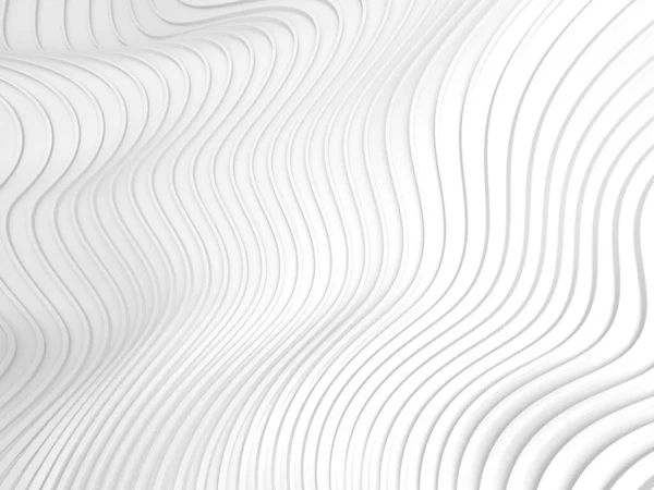 White Abstract Liquid Wavy Background Render Illustration — Stock Photo, Image