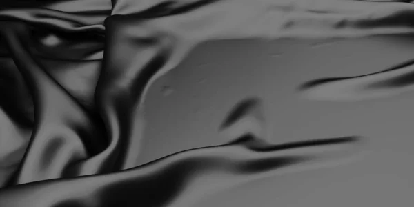 Fundal Abstract Valuri Pânză Lux Țesătură Moale Ondulată Ondulată Întunecată — Fotografie, imagine de stoc