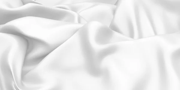 Tissu Blanc Texture Fond Fond Tissu Luxe Illustration Rendu — Photo