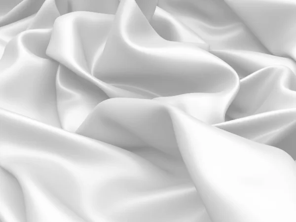 Fehér Szövet Textúra Háttér Luxus Ruha Háttér Rendezés Illusztráció — Stock Fotó