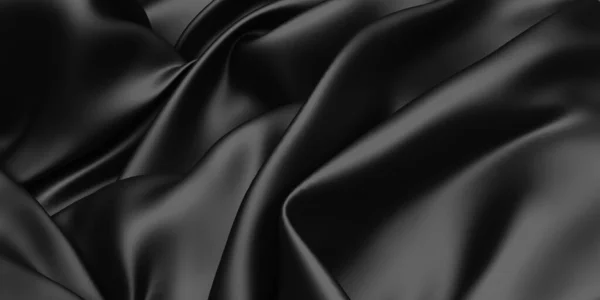 Abstract Background Luxury Cloth Waves Dark Wavy Soft Wrinkled Fabric — Stock Photo, Image