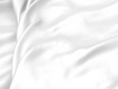 Beyaz kumaş dokusu arka planı. Lüks kumaş arka plan. 3d resimleme