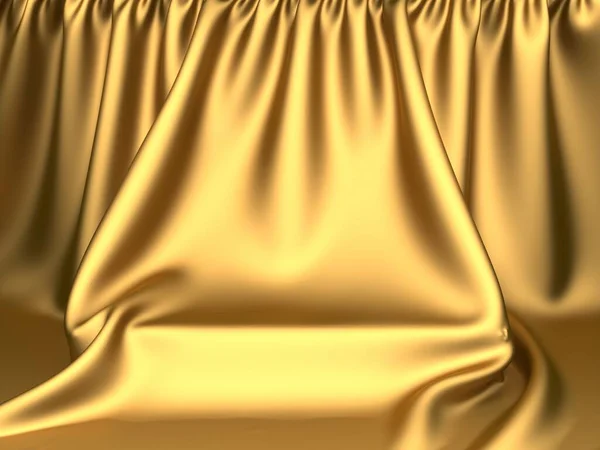 金色の豪華な台座または空白の表彰台 美しいエレガントな背景 3Dレンダリング — ストック写真