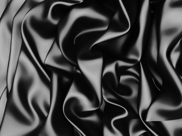 Abstract Background Luxury Cloth Waves Dark Wavy Soft Wrinkled Fabric — Stock Photo, Image