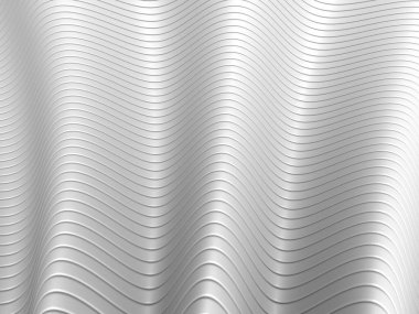 Beyaz soyut sıvı dalgalı arka plan. 3d resimleme