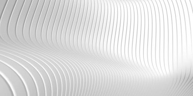 Beyaz soyut sıvı dalgalı arka plan. 3d resimleme