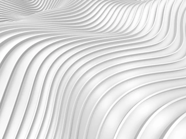 White Abstract Liquid Wavy Background Render Illustration — Stock Photo, Image