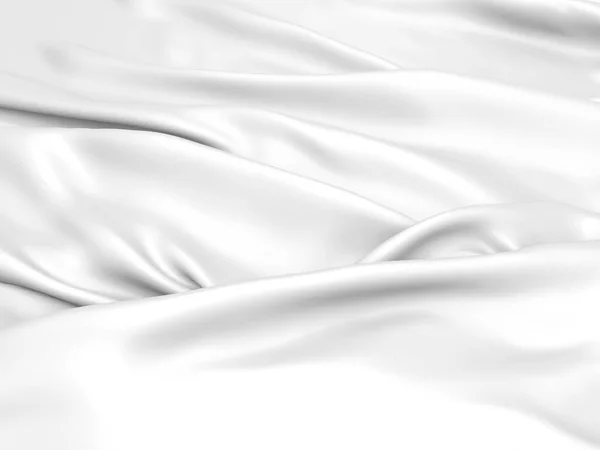 Abstract White Fabric Texture Background Render Illustration — Stock Photo, Image