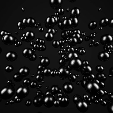 Gümüş parlak küreler arka plan tasarımı yapar. 3d resimleme