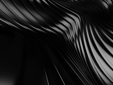 Metalik, soyut, dalgalı sıvı arka plan. 3d resimleme