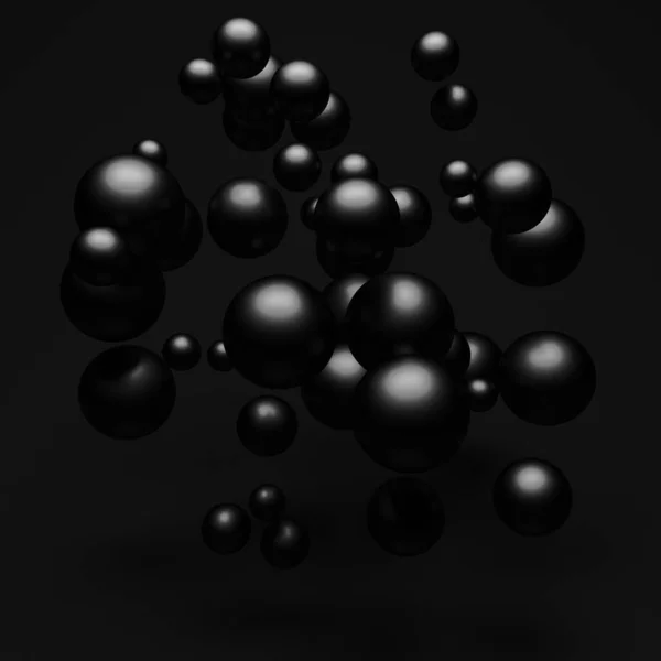 Серебристые Сверкающие Глобусы Сферического Дизайна Фон Трехмерная Иллюстрация — стоковое фото