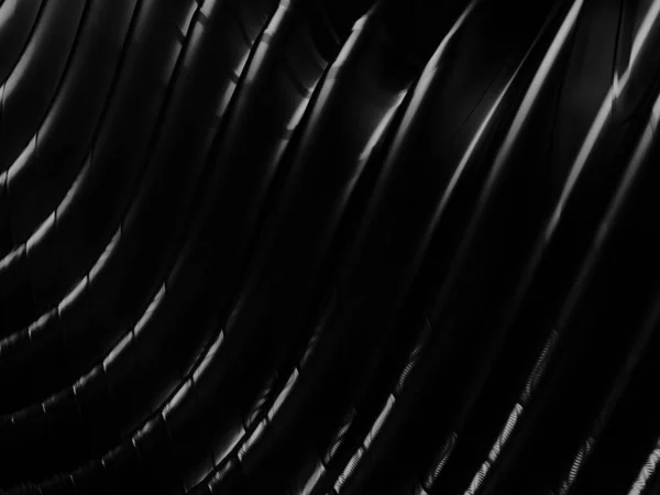 Металлический Абстрактный Волнистый Жидкий Фон Трехмерная Иллюстрация — стоковое фото