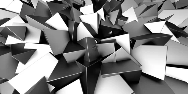 Cubos Plata Oscura Fondo Metálico Abstracto Diseño Moderno Renderizar — Foto de Stock
