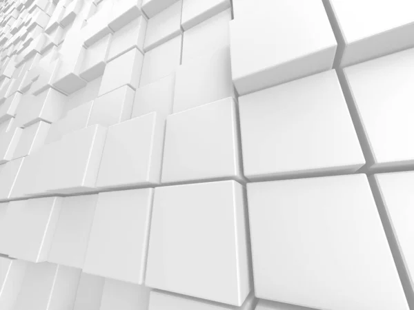 White Cubes Structure Abstract Futuristic Background Render — Stock Photo, Image