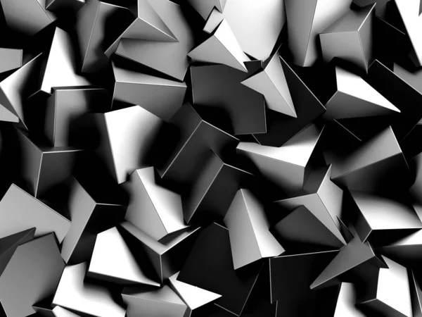 ダークシルバーキューブ 金属的な背景 モダンなデザイン 3Dレンダリング — ストック写真