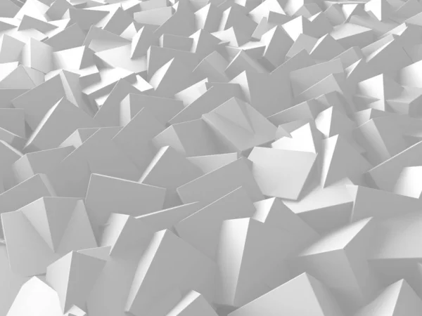 Estructura Cubos Blancos Fondo Futurista Abstracto Renderizar —  Fotos de Stock