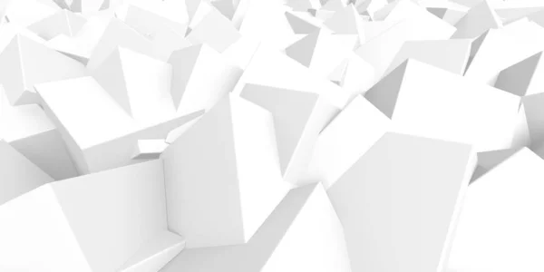 Weiße Würfel Strukturieren Abstrakter Futuristischer Hintergrund Darstellung — Stockfoto