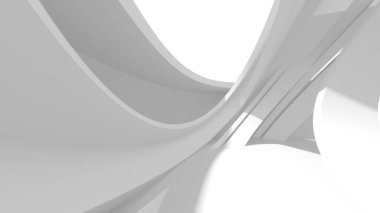 Aydınlatılmış koridor iç tasarımı. Boş Oda İç mimarisi. 3 Boyutlu Hazırlama