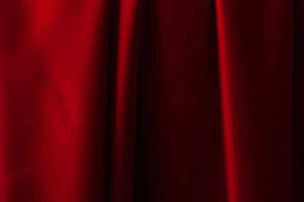 Červená Tkanina Textura Pozadí Hedvábné Saténové Záhyby Hladké Elegantní Tapety — Stock fotografie