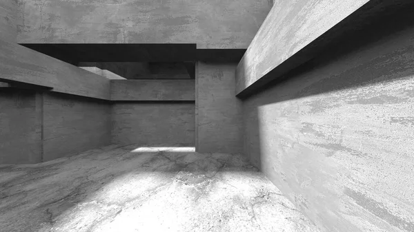 Soyut mimari arka plan. İçi boş beton döşeme. 3d hazırlayıcı