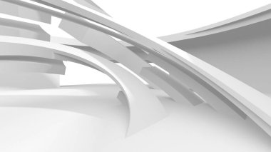 Aydınlatılmış koridor iç tasarımı. Boş Oda İç mimarisi. 3 Boyutlu Hazırlama