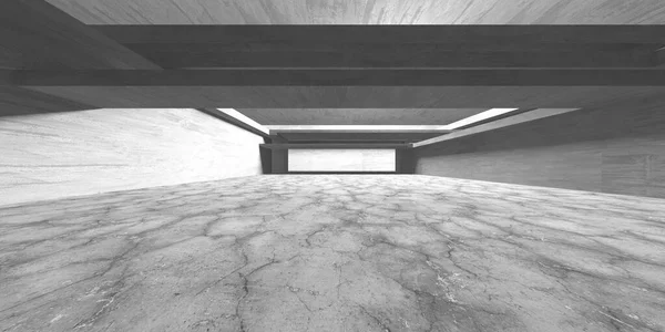 Arquitectura Muro Hormigón Oscuro Habitación Vacía Ilustración Renderizado — Foto de Stock