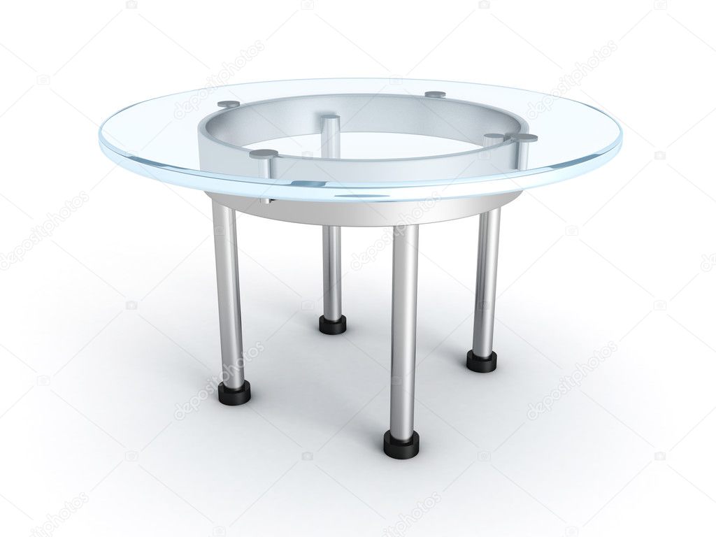 Modern galss table