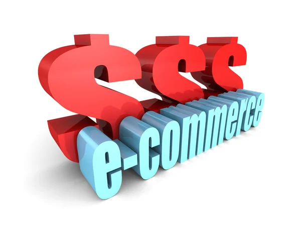 E-Commerce-Wort — Stockfoto