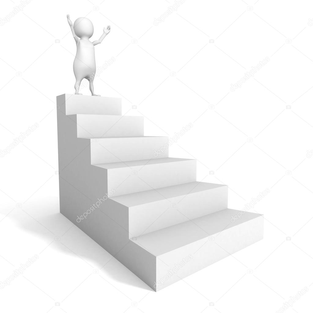 3d man on top of ladder
