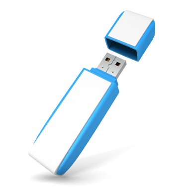 Mavi usb flash sürücü