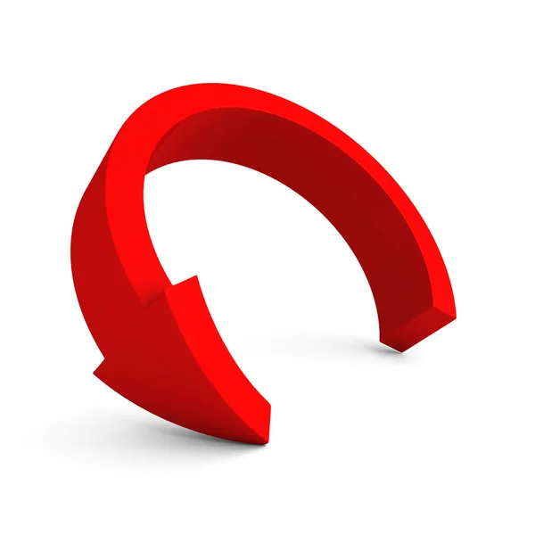 Round red arrow — Stock Photo, Image