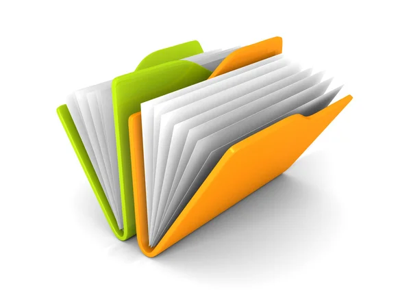 Office paper folders colorful icon — Stock Photo, Image