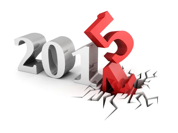 Nowy rok 2015 streszczenie tekst numery — Zdjęcie stockowe