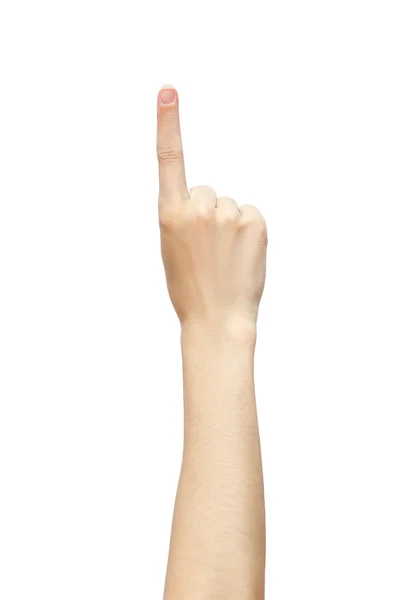 Ett finger hand — Stockfoto